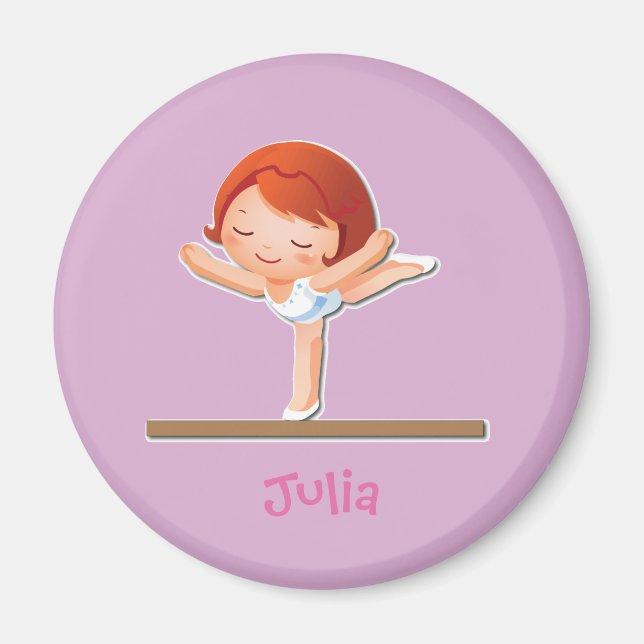 Personalized Gymnastics Gifts Magnet (Front)