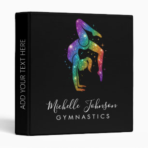 Personalized Gymnastics Glitter Binder