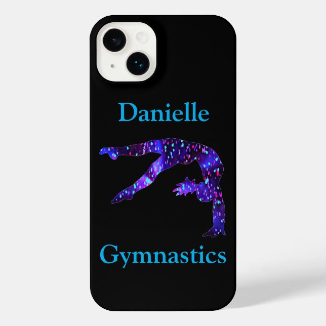 Personalized Gymnastics Handspring iPhone Case (Back)