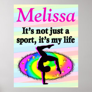PERSONALIZED GYMNASTICS LIFE POSTER