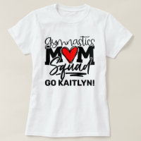 Personalized Gymnastics Mom Squad T-Shirt