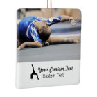 Personalized gymnastics photo name Christmas