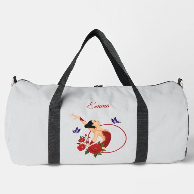 Personalized gymnast's  duffle bag (Front)