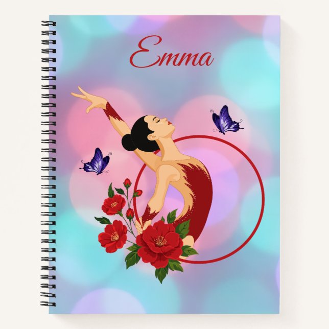 Personalized gymnast's notebook (Front)