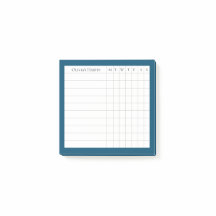 Personalized Habit Tracker in Ocean Blue