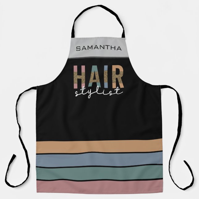Personalized Hair stylist Hairdresser Apron (Front)