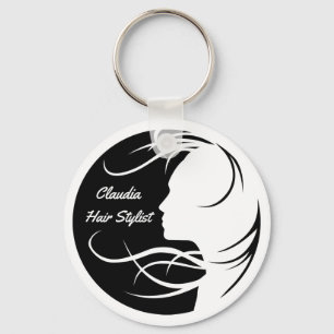 Personalized Hair Stylist Keychain