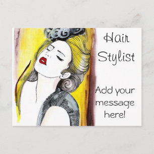 Personalized Hair Stylist Postcard