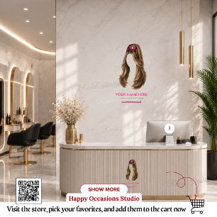 Personalized Hair Stylist Round Sticker