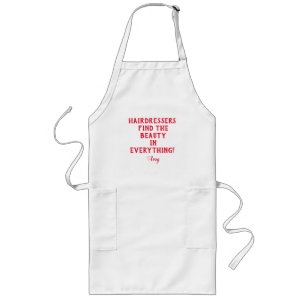 Personalized Hairdresser's Quote Long Apron