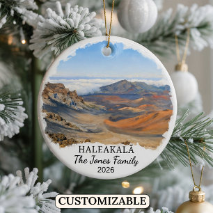 Personalized Haleakalā National Park Custom Hawaii Ceramic Ornament
