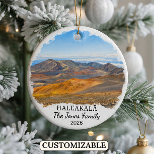 Personalized Haleakalā National Park Custom Hawaii Ceramic Ornament