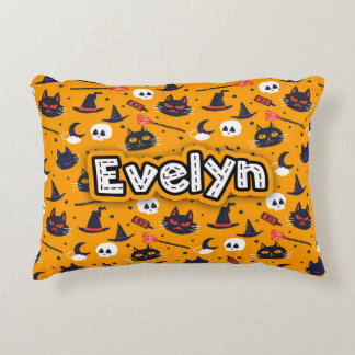 Personalized Halloween Accent Pillow
