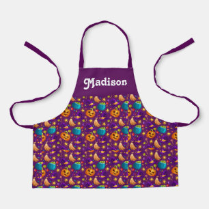 Personalized Halloween apron for kids
