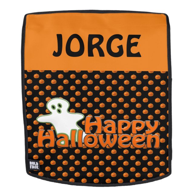 Personalized Halloween Backpack Faceplate (Removable Face)