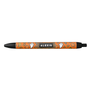 Personalized Halloween Black Ink Pen