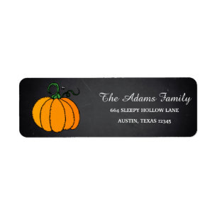 Personalized Halloween Chalkboard Little Pumpkin