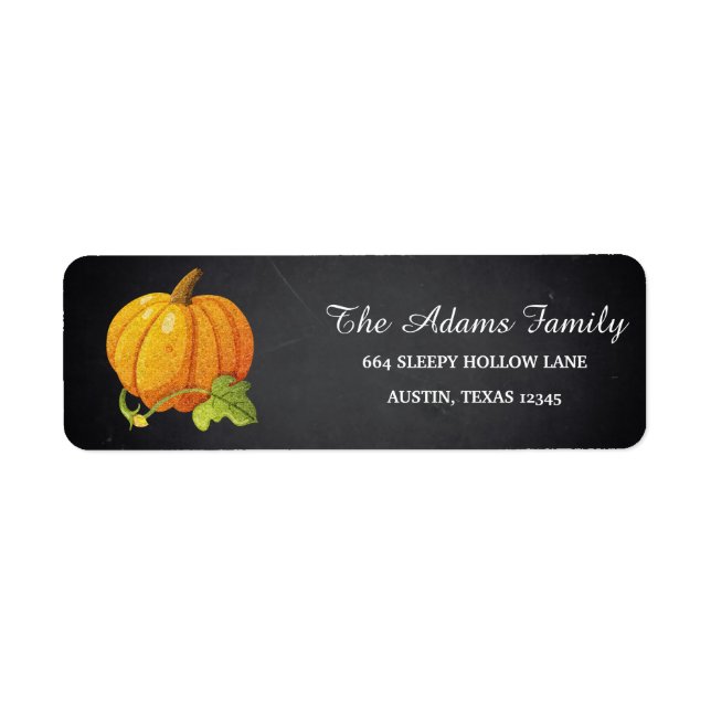 Personalized Halloween Chalkboard Little Pumpkin L (Front)
