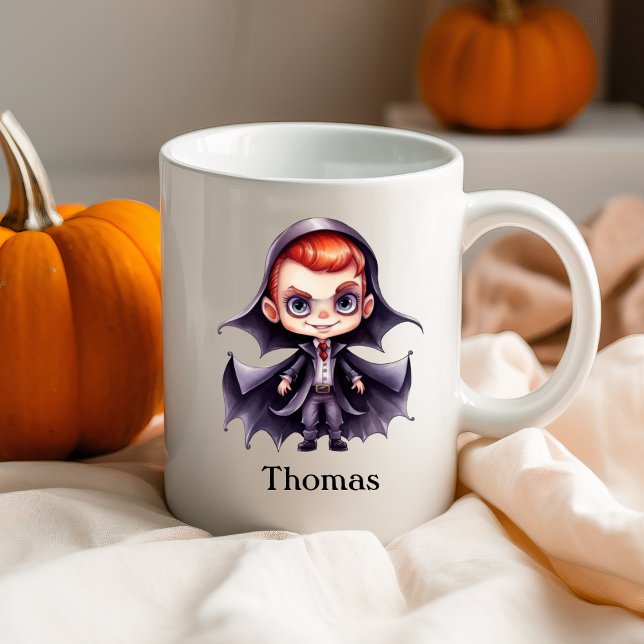Personalized Halloween Dracula Custom Name Coffee Mug (Creator Uploaded)