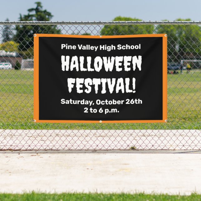Personalized Halloween Festival Banner (Insitu)