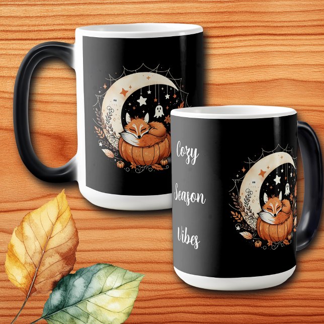 Personalized Halloween Fox and Ghost  Magic Mug (Creator Uploaded)