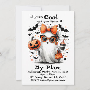 Personalized Halloween Ghost Funny Adult           Invitation
