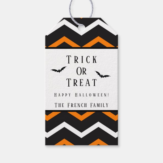 Personalized Halloween Gift Tags (Front)