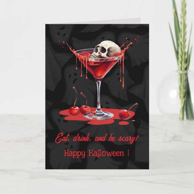 Personalized Halloween Greeting Card – Spooky, Fun (Front)