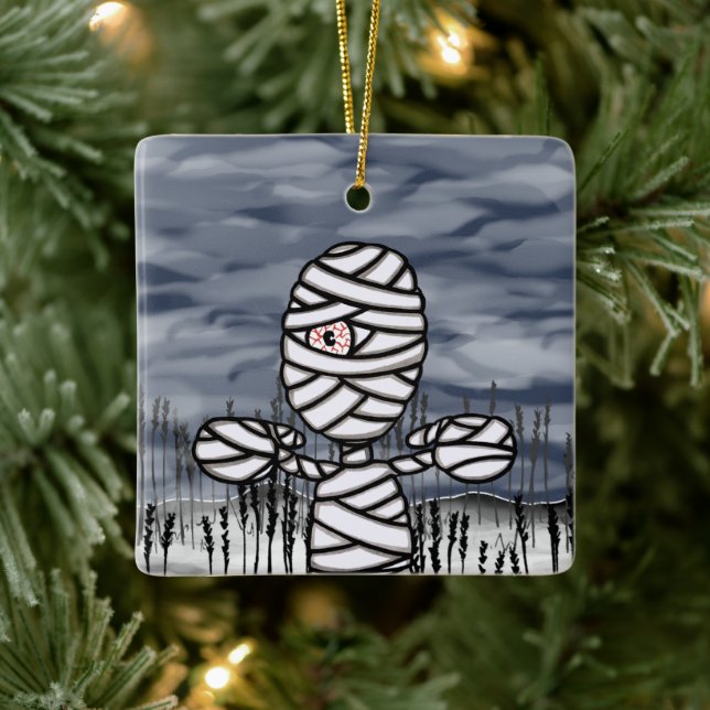 Personalized Halloween Horror Mommy Ornament (Tree)