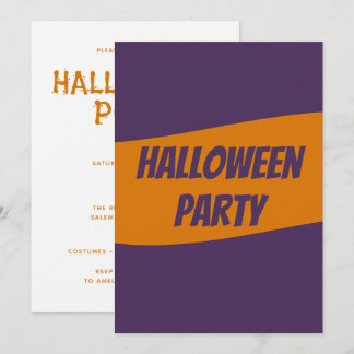 Personalized Halloween Invitation card