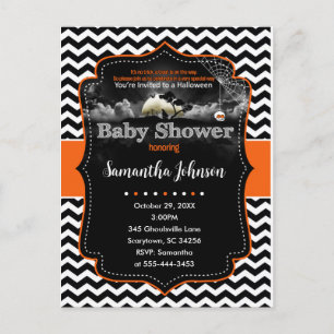 Personalized Halloween Invitation Postcard
