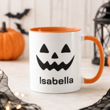 Personalized Halloween Jack O Lantern Pumpkin Face