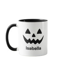 Personalized Halloween Jack O Lantern Pumpkin Face