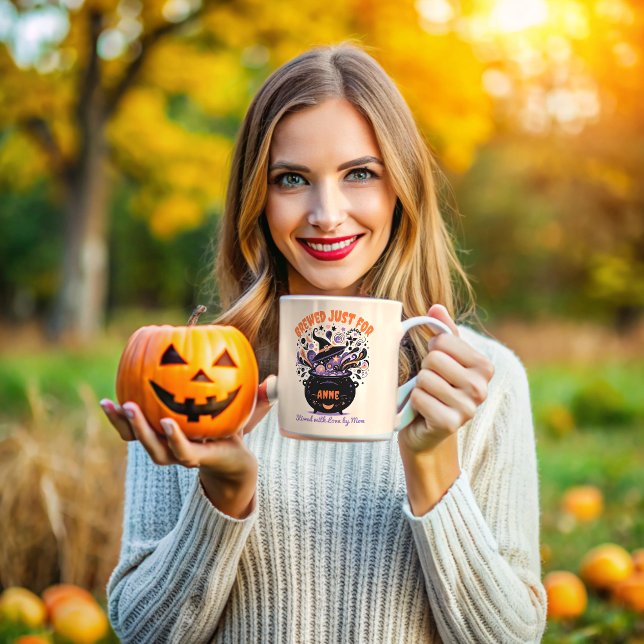 Personalized Halloween Magic Brew Mug– Custom Name Coffee Mug (Creator Uploaded)