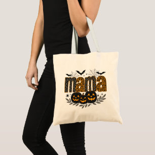 Personalized Halloween Mama – Cute Spooky Tote Bag