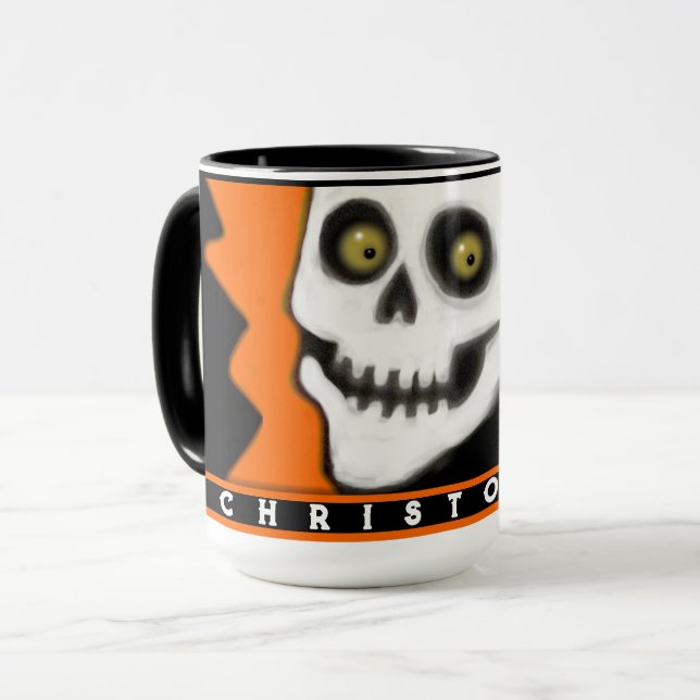 Personalized Halloween Mug (Front Left)