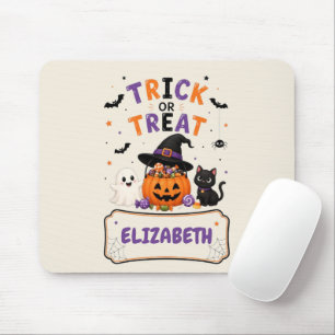 Personalized Halloween Name Mouse Pad for Kids