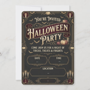 Personalized Halloween Party Invitation