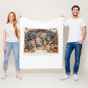 Personalized Halloween Photo  blanket Spooky Wit