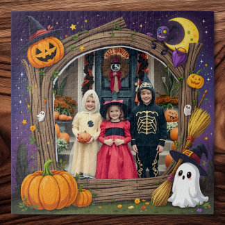 Personalized Halloween Photo Jigsaw Puzzle