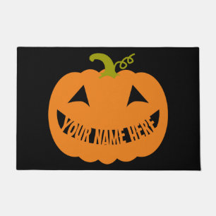 Personalized Halloween Pumpkin Doormat
