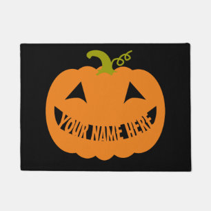 Personalized Halloween Pumpkin Doormat