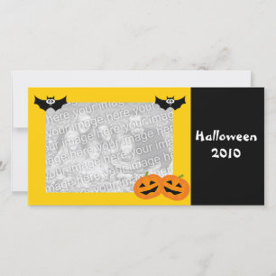 Personalized Halloween Pumpkin Photo Card