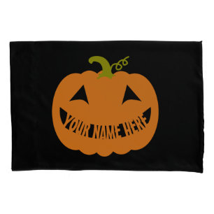 Personalized Halloween Pumpkin Pillowcase