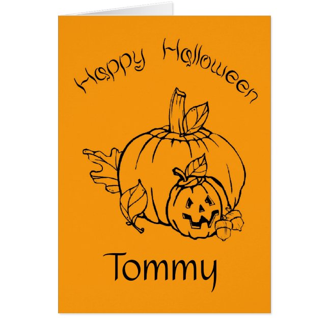 Personalized Halloween Pumpkins (Front)