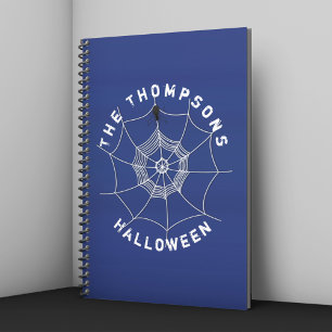 Personalized Halloween Spider Web Notebook