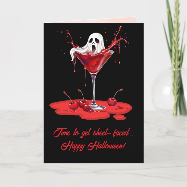 Personalized Halloween Spooky, Fun Greeting Card  (Front)