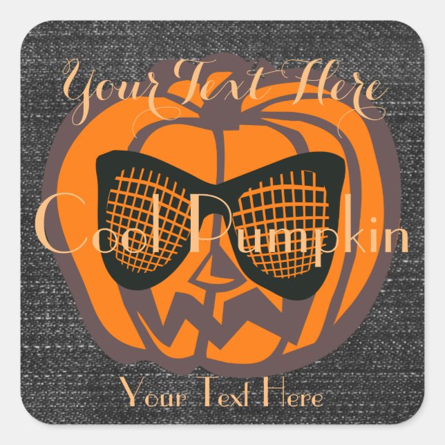 Personalized  Halloween Sticker (Front)