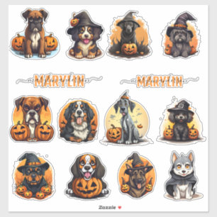 PERSONALIZED HALLOWEEN STICKERS FOR DOG PARENTS