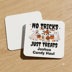 Personalized Halloween Stickers for Kids, No Trick